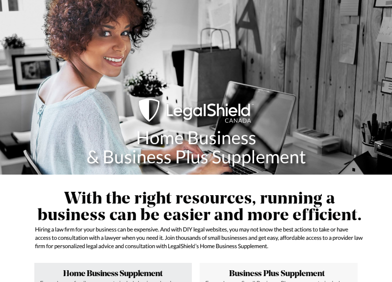 Home Business & Business Plus Supplement